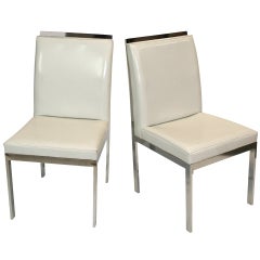 Pair of DIA Chrome Side Chairs