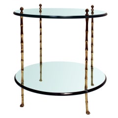 Jansen Faux Bamboo Side Table 12