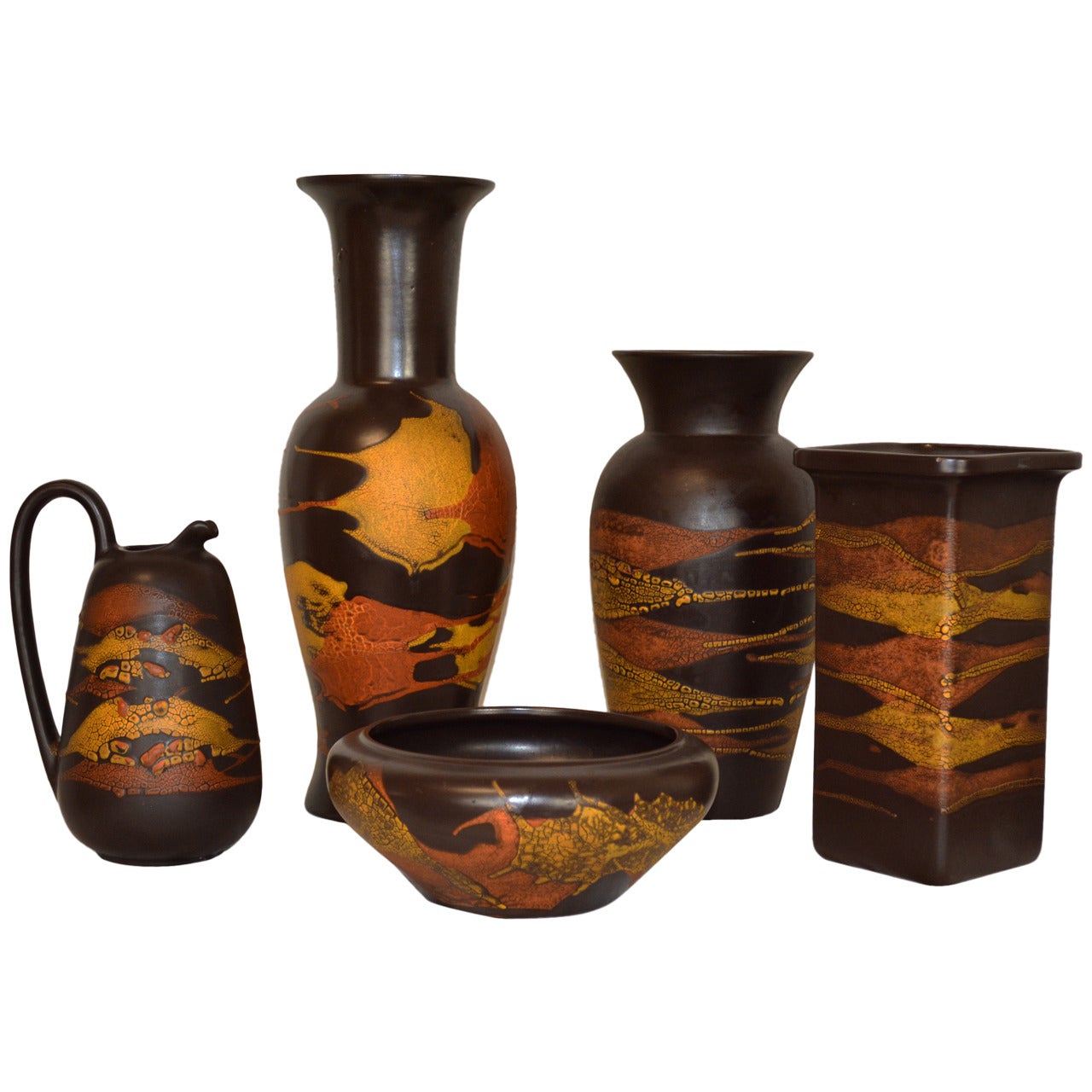 Collection of Royal Haeger "Earth Wrap" Pottery For Sale