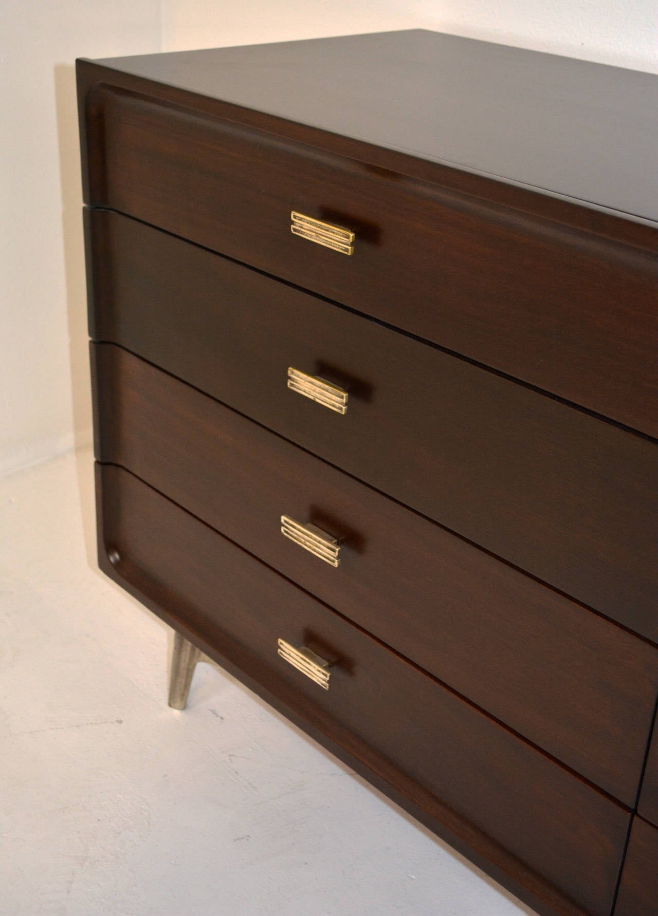 Mid-Century Modern Edmond J. Spence Double Dresser For Sale