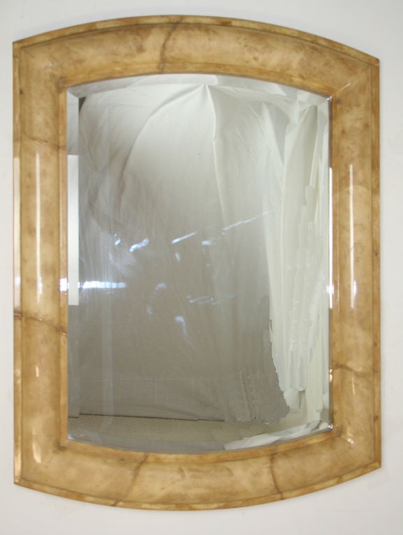 Lacquered Parchment Mirror