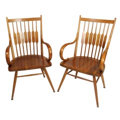 Vintage Pair of Kipp Stewart for Drexel "Centennial" Arm Chairs