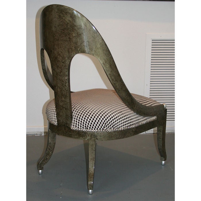Pair of Michael Taylor for Baker Furniture Slipper Chairs