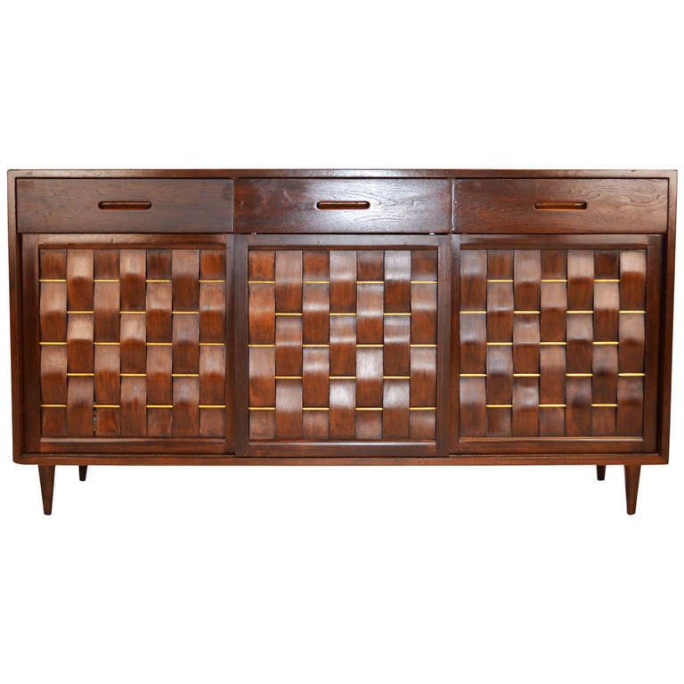 Edward Wormely for Dunbar Woven Front Credenza