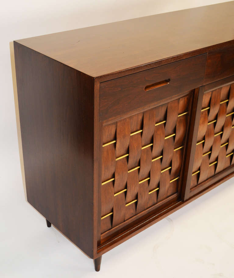 American Edward Wormely for Dunbar Woven Front Credenza