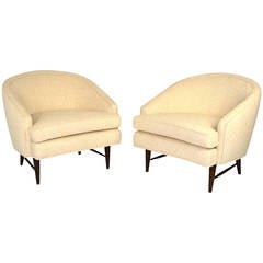 Pair of Paul McCobb Dowel Leg Tub Chairs
