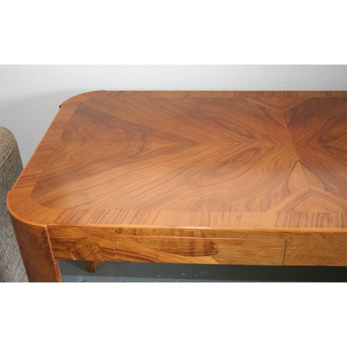 Italian Burled Olive Wood Desk 3