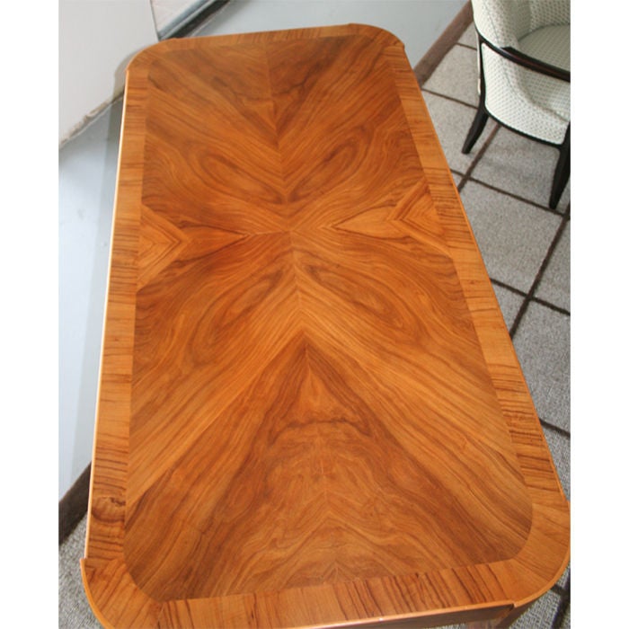 Italian Burled Olive Wood Desk 4