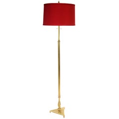 Italian Jansen Style Brass Floor Lamp