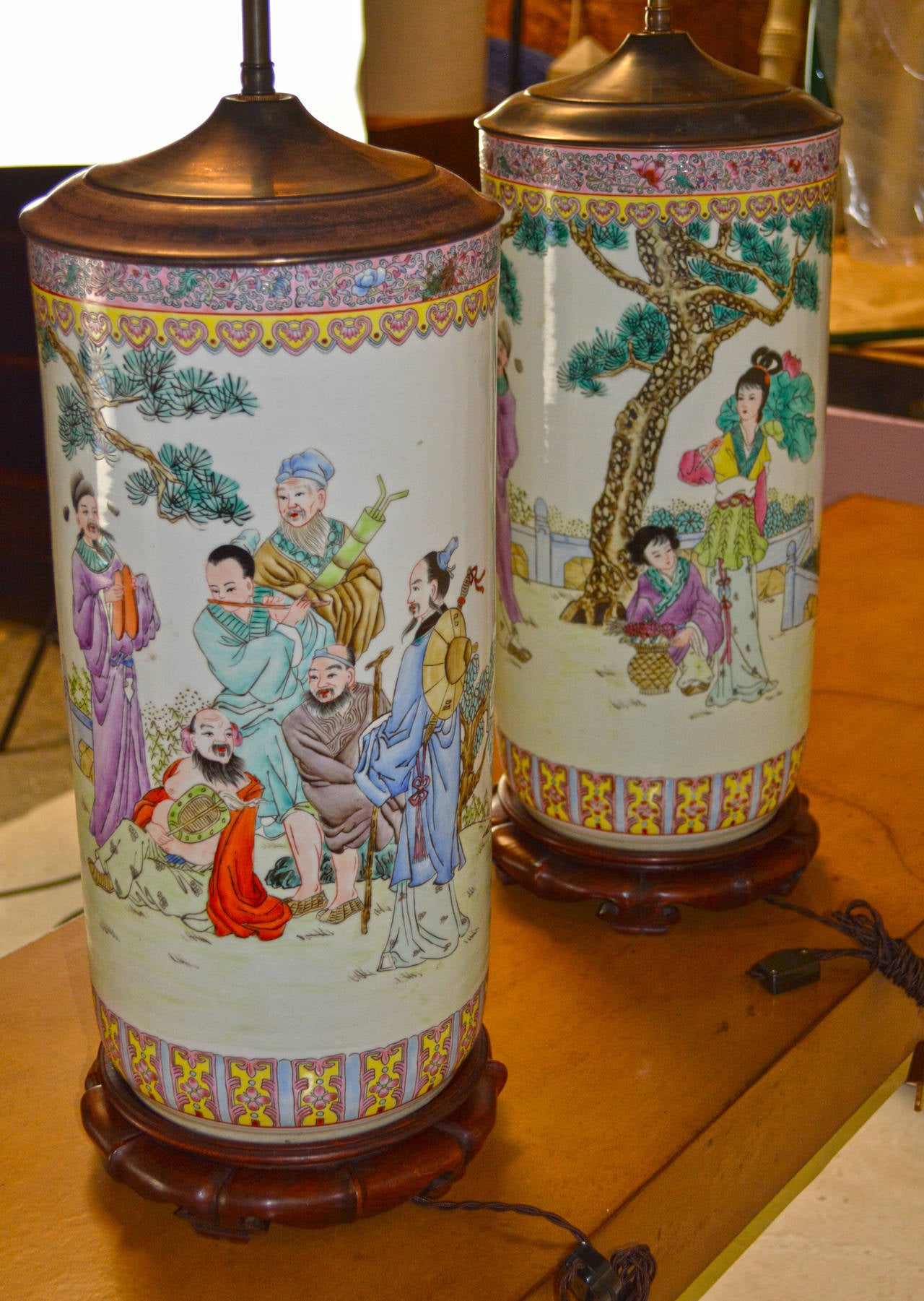 vintage chinese lamps