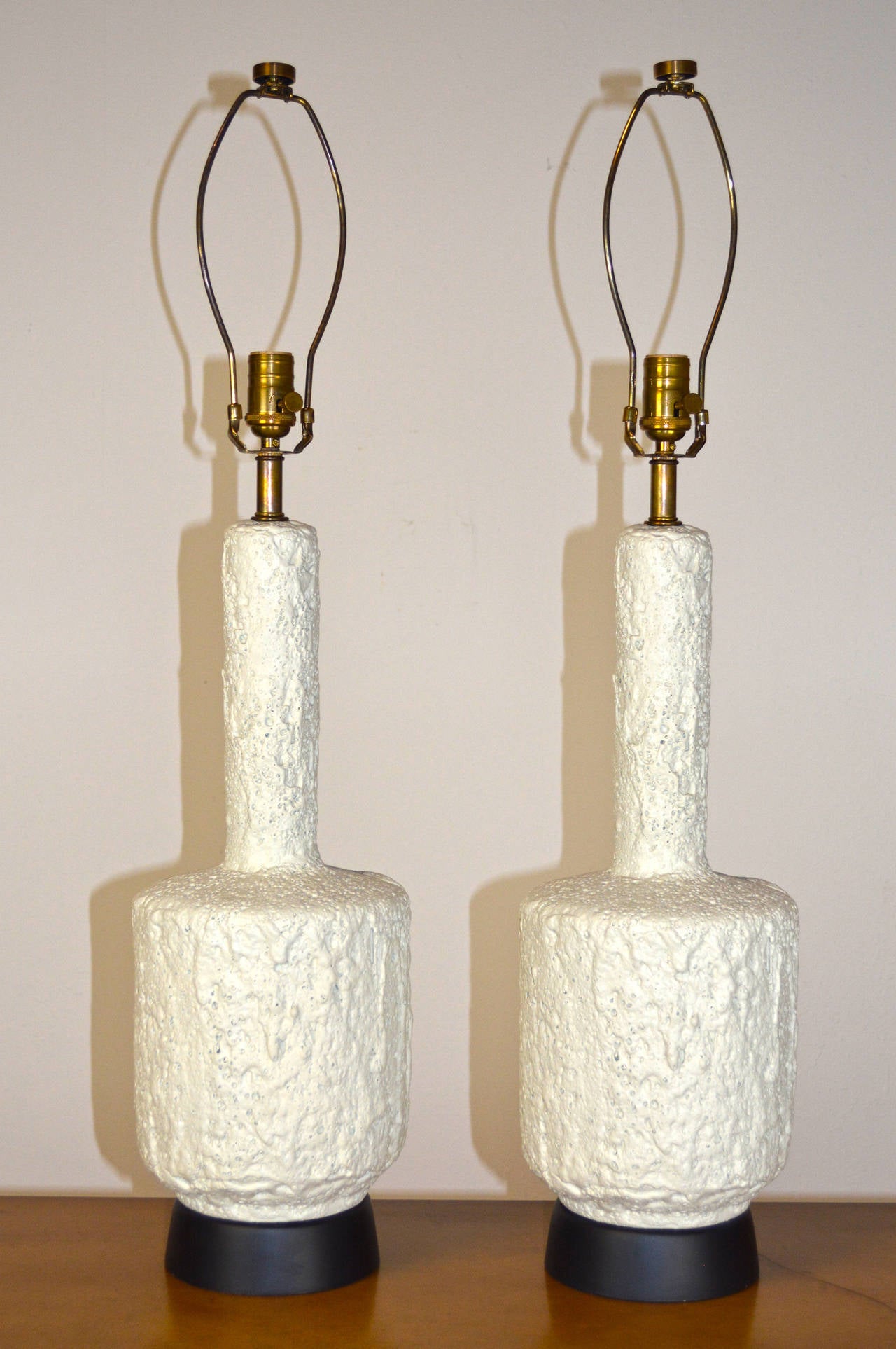 Mid-Century Modern Lampe en plâtre moderne du milieu du siècle dernier en vente