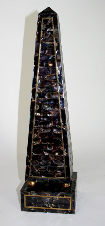 20th Century Tesselated Horn Obelisk