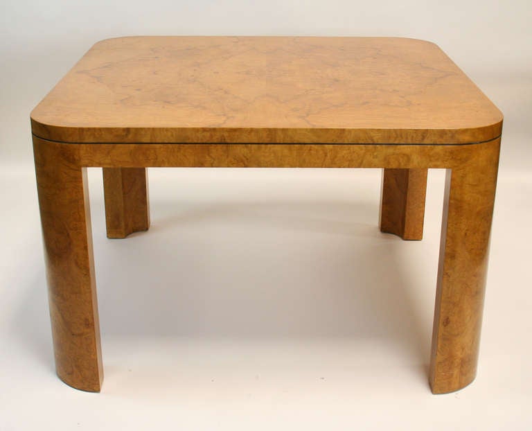 American Burl Wood dining or Game Table