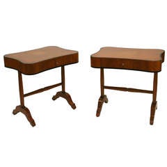 Pair of Biedermeier Style Side Tables or Nightstands 4