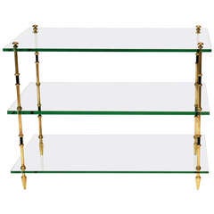 French Glass and Bronze Side Table 11
