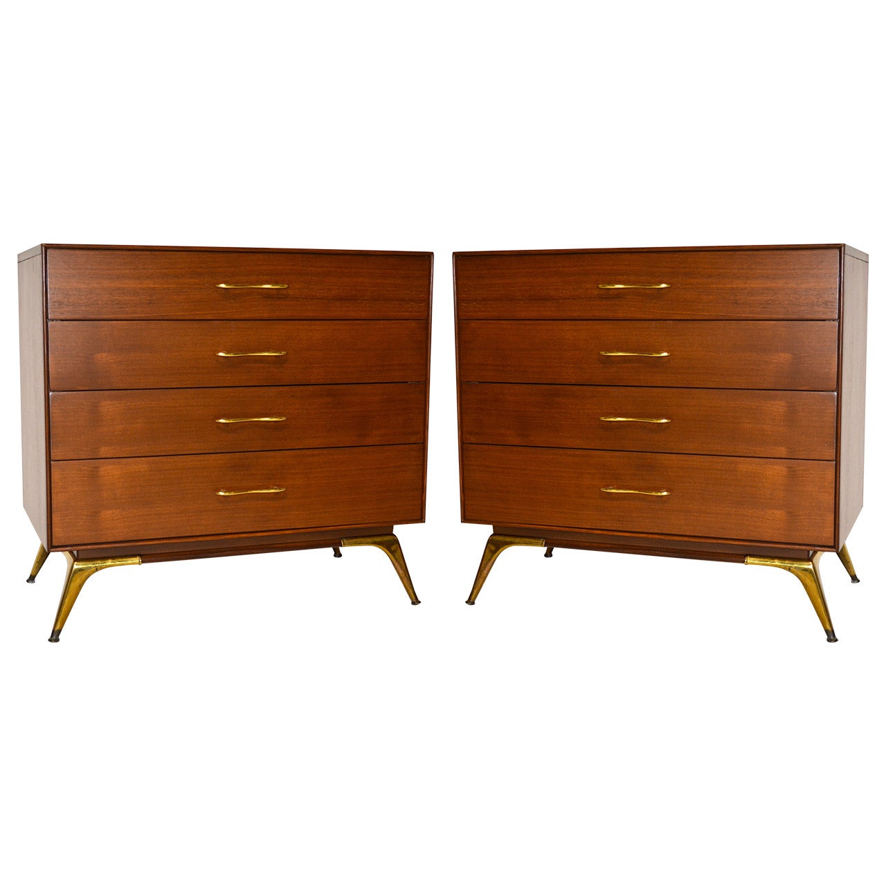 Pair of Mid-Century Chest of Drawers, 