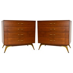 Vintage Pair of Mid-Century Chest of Drawers, 