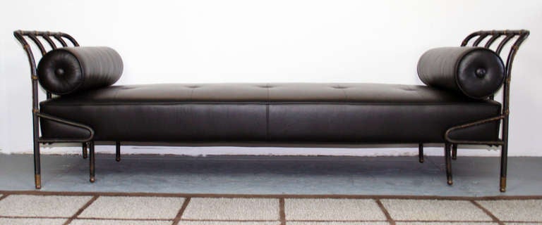 Jacques Adnet Leather Daybed 1