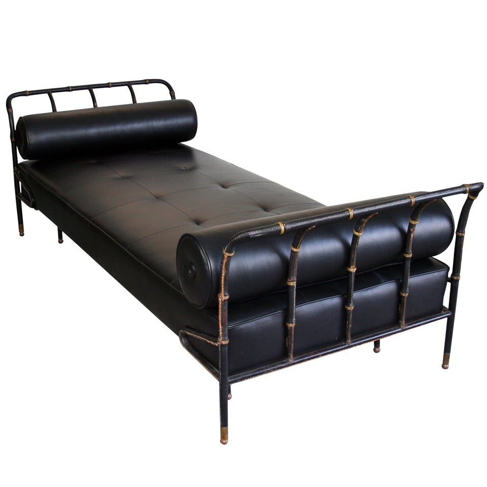 Jacques Adnet Leather Daybed