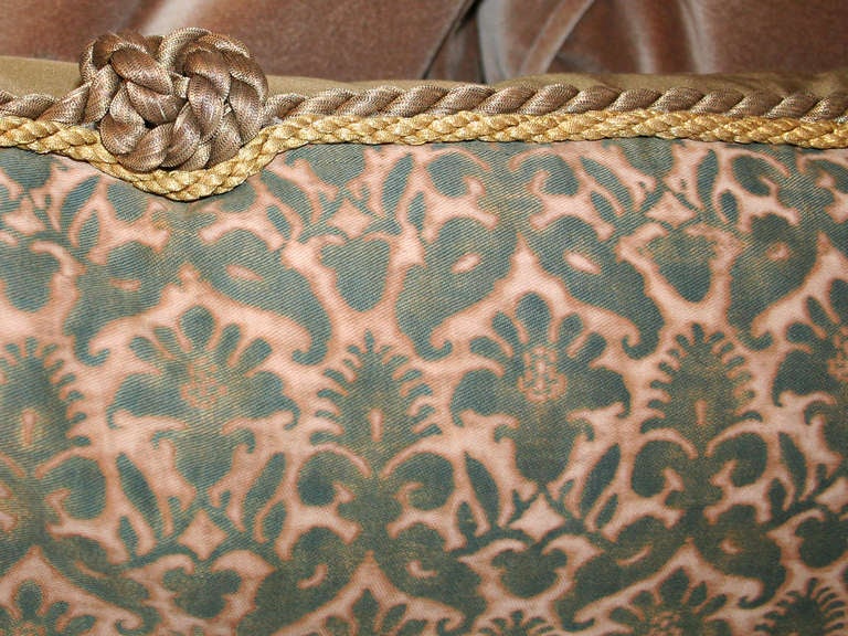 Antique Fortuny Pillow In Good Condition In Palm Springs, CA