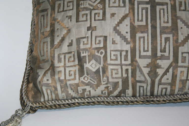 Italian Vintage Fortuny Pillow For Sale