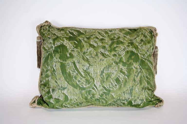 Pillow made from Vintage Fortuny Fabric.