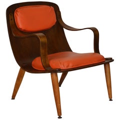 Mid-Century Bent Plywood Chair by Carter Brothers