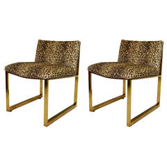 Pair of Rare Milo Baughman Slipper Chairs 7