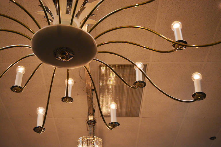 20th Century 1940s Monumental Chandelier For Sale