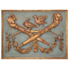 18th Century Louis XVI Giltwood Carved Panel