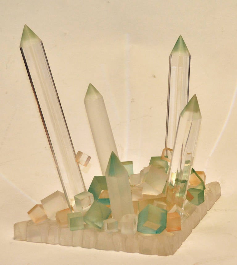 Lucite Tabletop Sculpture In Good Condition In Palm Springs, CA