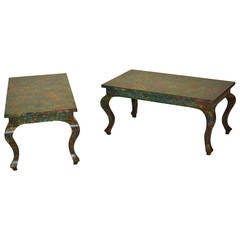 Pair of Chinese Inspired Vintage Coffee Tables