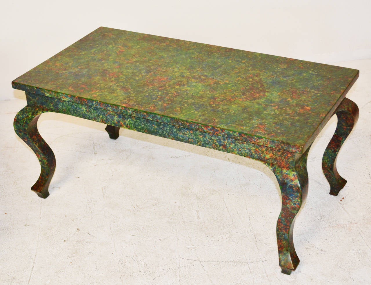 American Pair of Chinese Inspired Vintage Coffee Tables