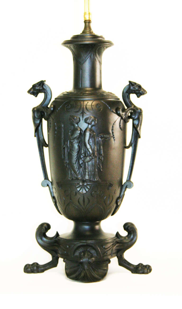 Neo-Grec-Lampe aus dem 19. (Neoklassisches Revival) im Angebot