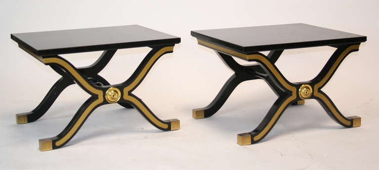 Pair of occasional tables by Dorothy Draper for Heritage Furniture's 