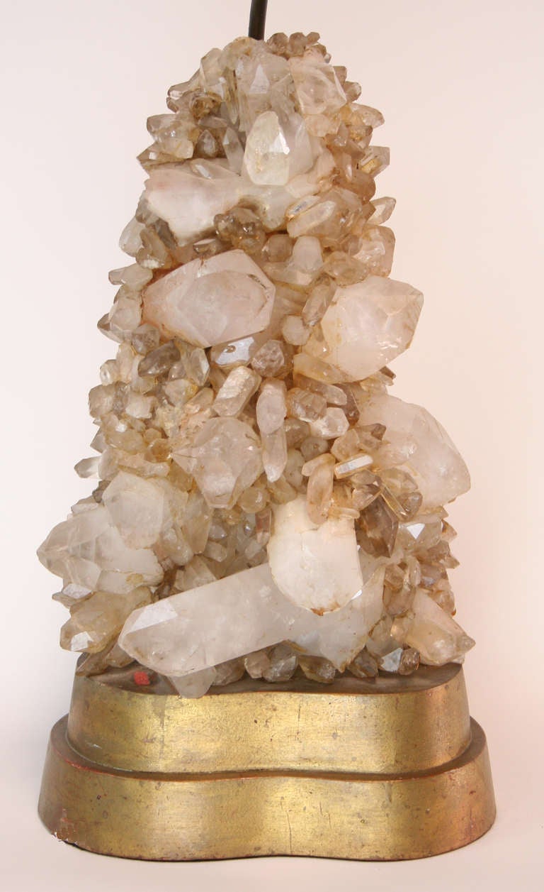 Mid-Century Modern Carole Stupell Quartz Crystal Lamp