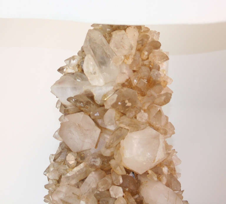 Carole Stupell Quartz Crystal Lamp In Good Condition In Palm Springs, CA