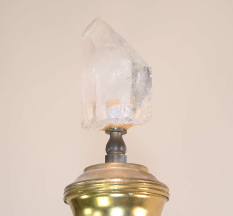 20th Century Carole Stupell Quartz Crystal Lamp