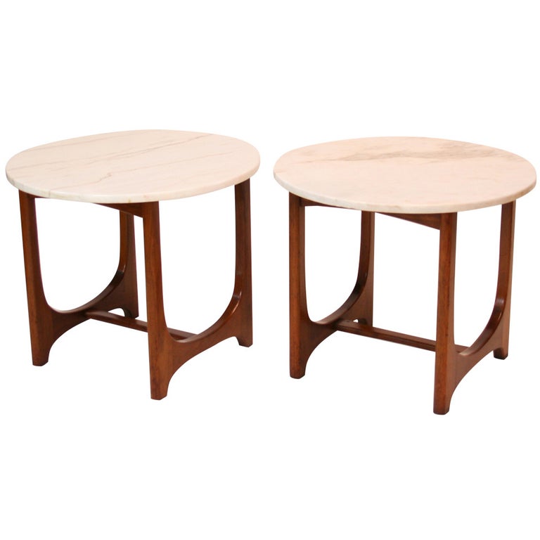 Adrian Pearsall MidCentury Modern Marble Top Side Table For Sale at