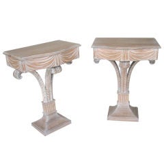 Pair of Grosfeld House Side Tables / Consoles