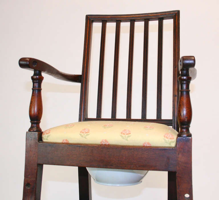 George III 18th Century Mahogany Convertible Child's High Chair For Sale