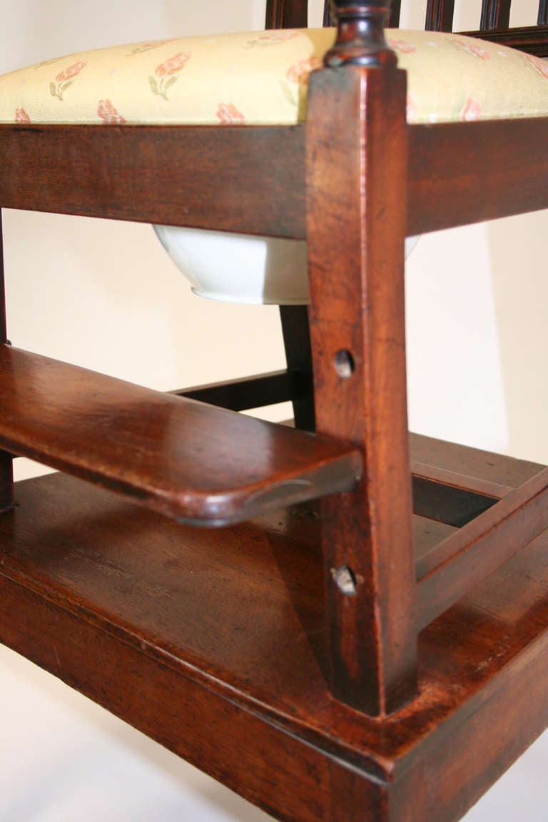 19th Century 18th Century Mahogany Convertible Child's High Chair For Sale