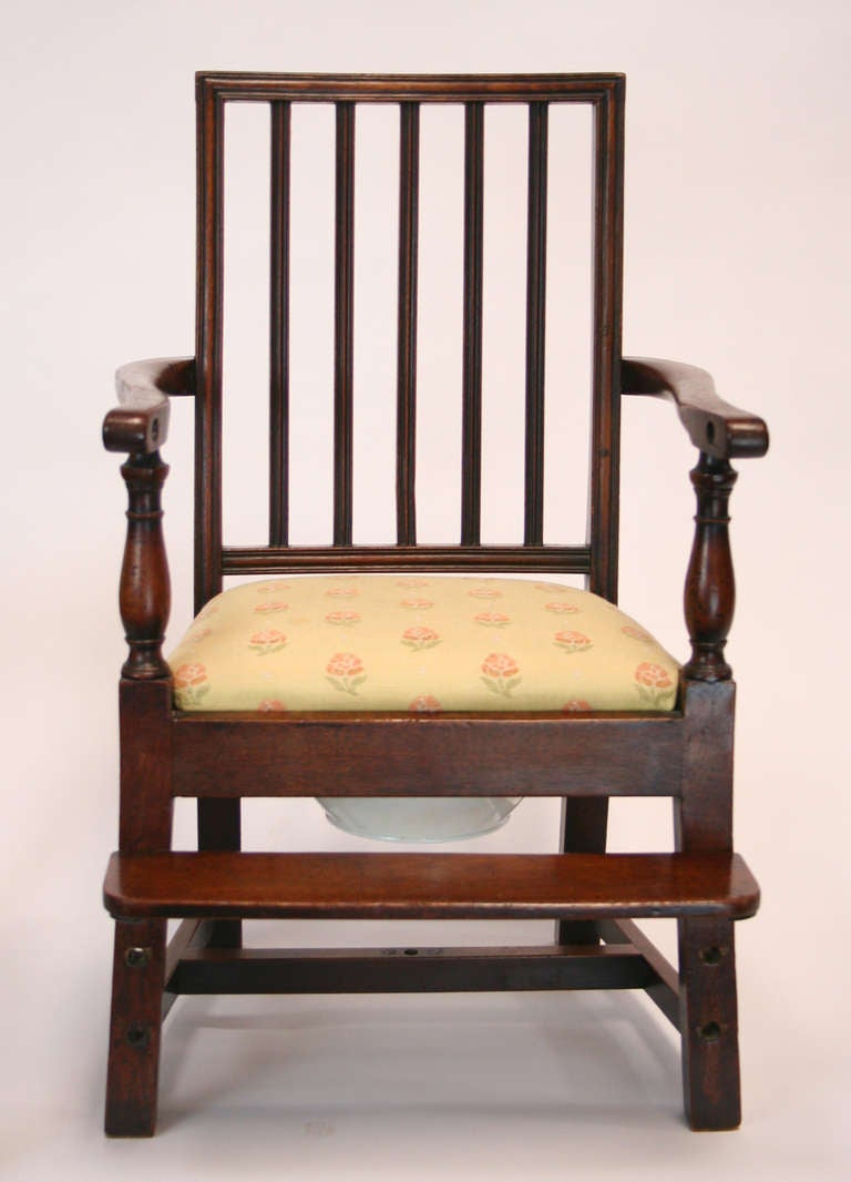 18th Century Mahogany Convertible Child's High Chair In Good Condition For Sale In Palm Springs, CA