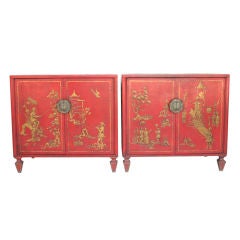 Pair of Chinoiserie Commodes