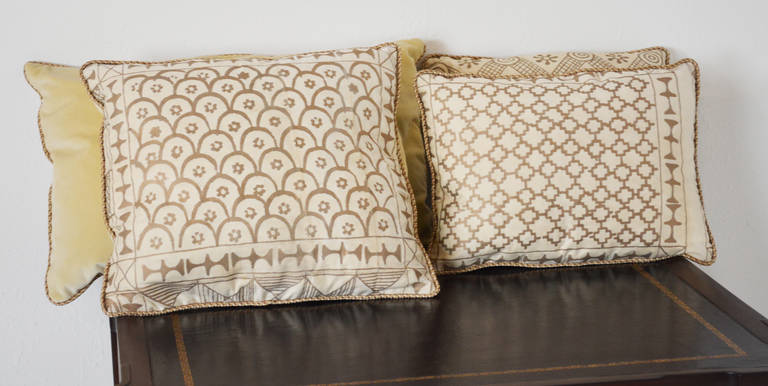 italien Coussin vintage Fortuny « Ashanti » en vente