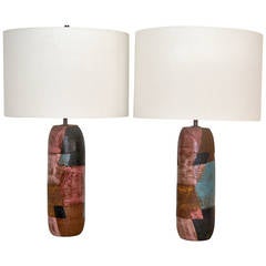 Pair of 1950's Raymor Table Lamps 4