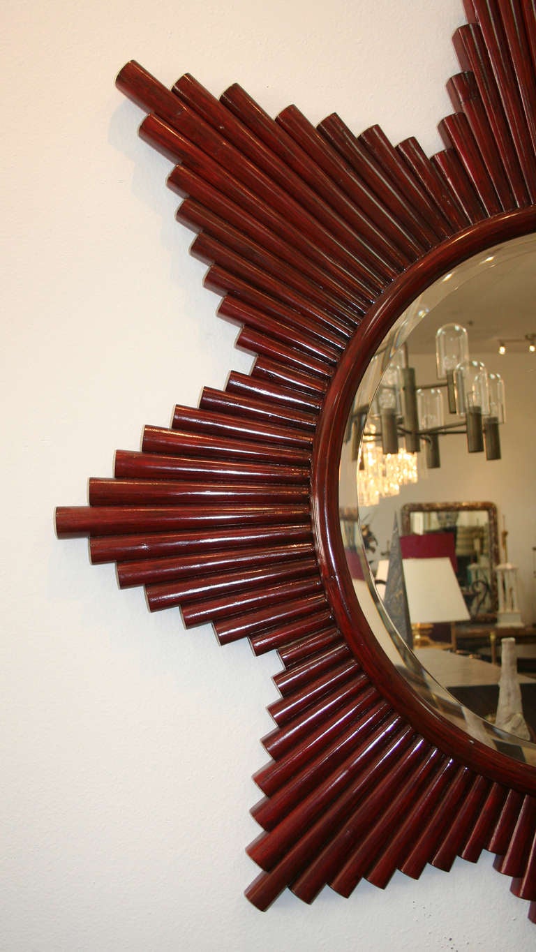 Modern 1980's Starburst Mirror