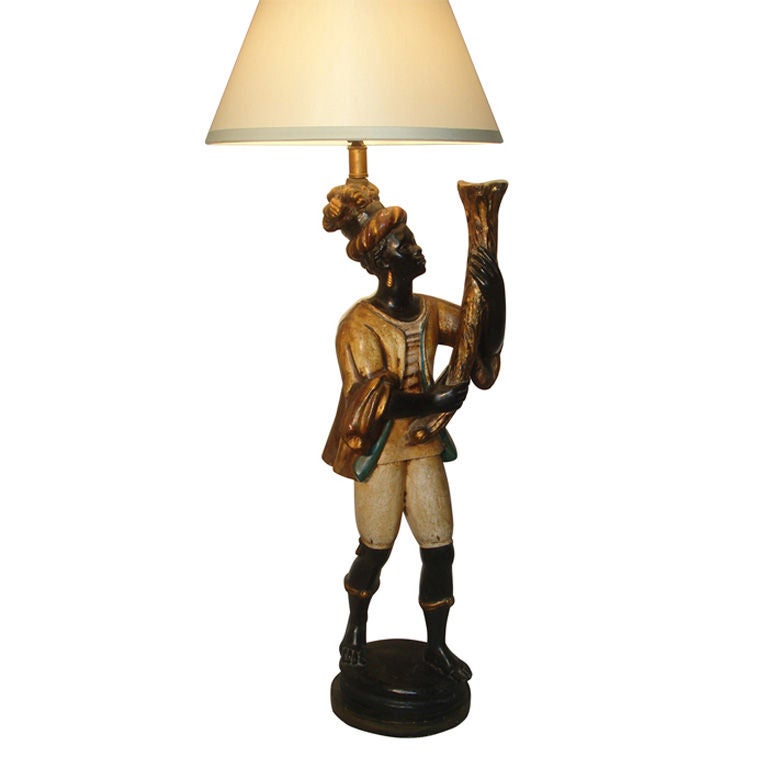 Blackamoor Lamp For Sale at 1stdibs