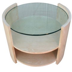 Large Cerused Oak Occasional Table by Jay Spectre 2