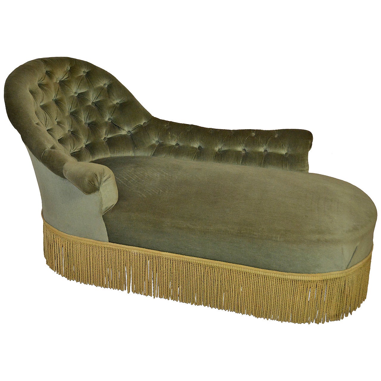 19th Century Tufted Chaise